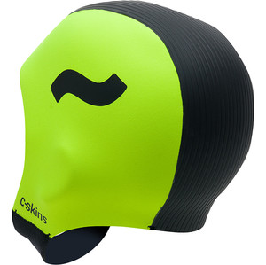 2023 Swim Research Gorro de natacin Freedom 3mm C-HOSR - Negro / Flo Yellow